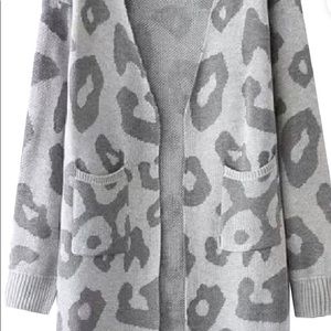 Oversized Leopard Cardigan NWT -Goodnight Macaroon